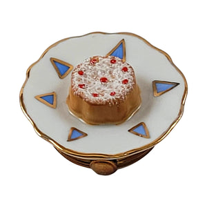 Cherry Tart on Plate Limoges Box