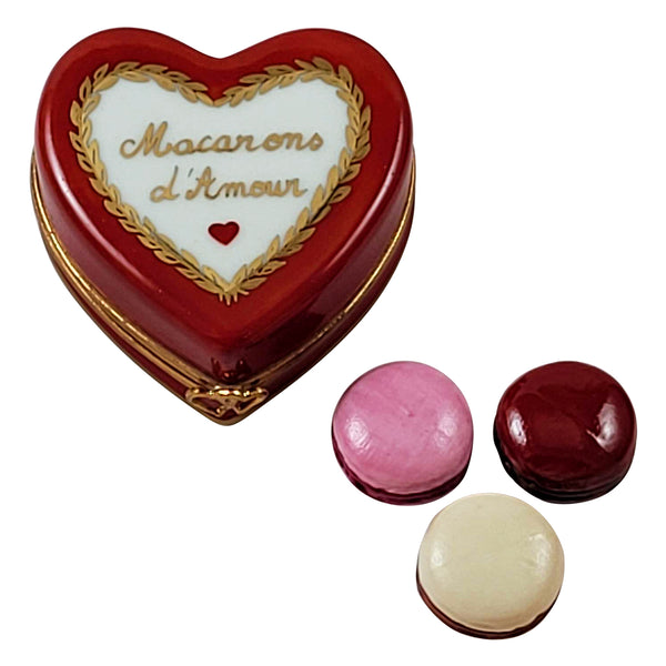Load image into Gallery viewer, Heart -Macarons d&#39;Amour Limoges Box
