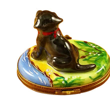 Load image into Gallery viewer, Rochard &quot;Black Labrador&quot; Limoges Box