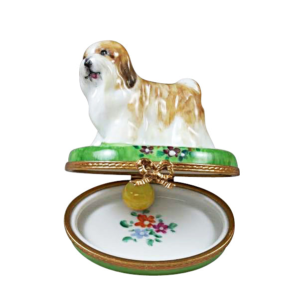 Load image into Gallery viewer, Rochard &quot;Shih Tzu Brown&quot; Limoges Box
