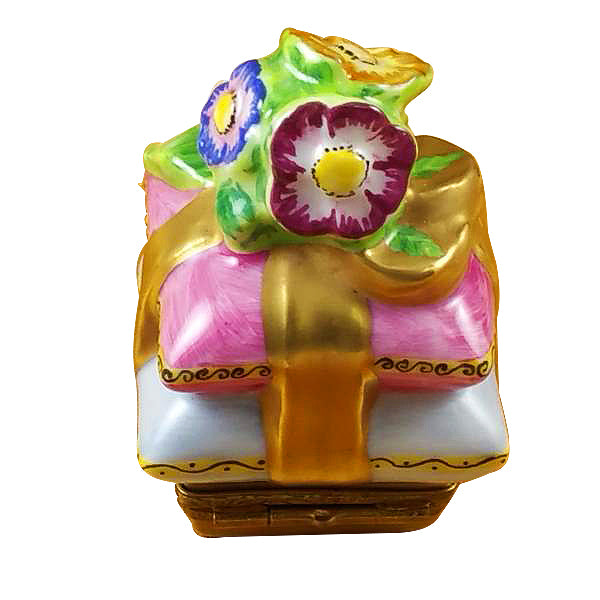 Load image into Gallery viewer, Rochard &quot;Pillow with Flowers&quot; Limoges Box
