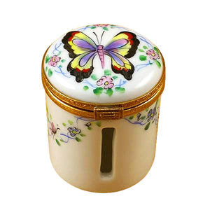 Rochard "Butterfly Stamp Holder" Limoges Box