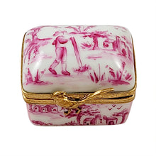 Load image into Gallery viewer, Rochard &quot;Pink Toile Box&quot; Limoges Box