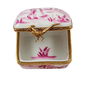 Rochard "Pink Toile Box" Limoges Box