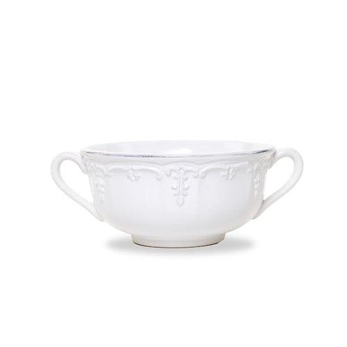 Arte Italica Renaissance White 2 Handled Soup Bowl
