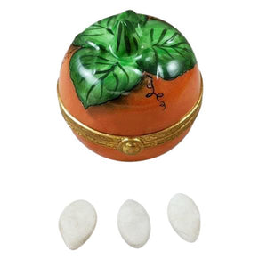 Rochard "Pumpkin with Seeds" Limoges Box