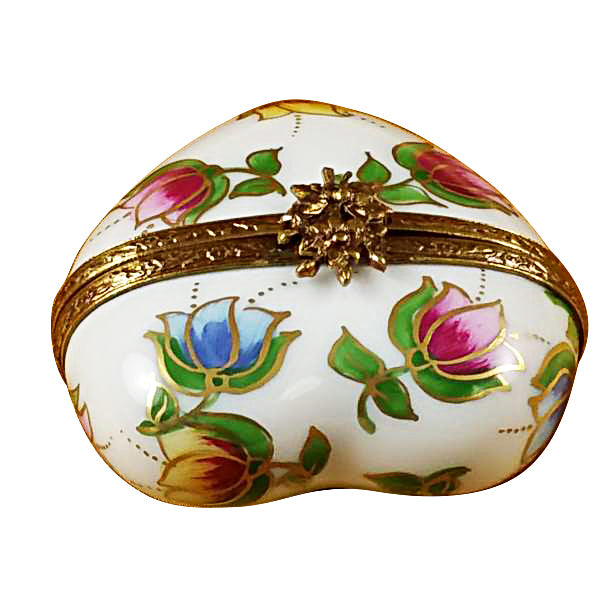 Load image into Gallery viewer, Rochard &quot;Heart - Tulips&quot; Limoges Box

