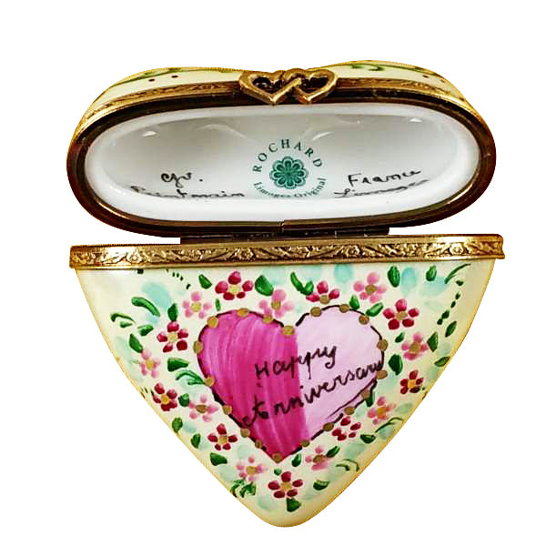 Load image into Gallery viewer, Rochard &quot;Heart - Happy Anniversary&quot; Limoges Box
