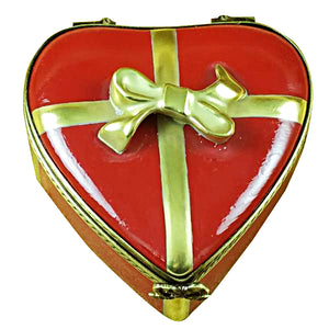 Rochard "Red Heart with Chocolates" Limoges Box