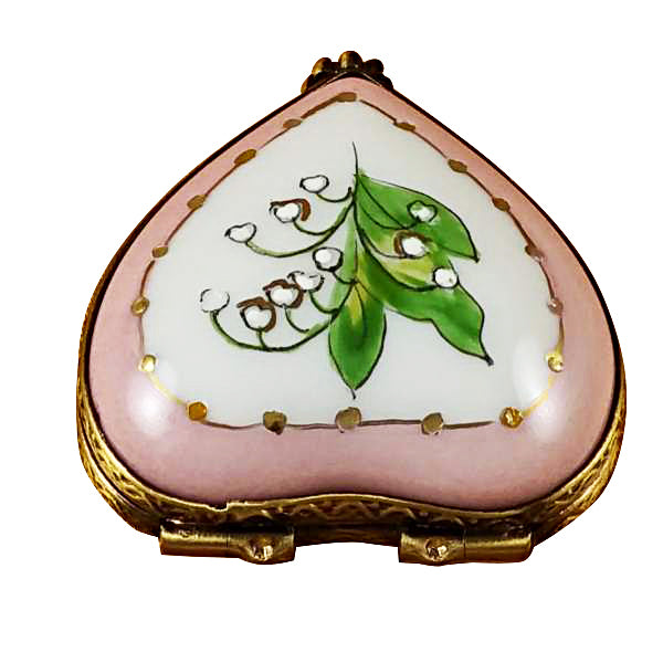 Load image into Gallery viewer, Rochard &quot;Mini Heart Lily of the Valley&quot; Limoges Box
