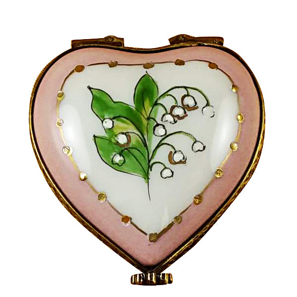 Load image into Gallery viewer, Rochard &quot;Mini Heart Lily of the Valley&quot; Limoges Box
