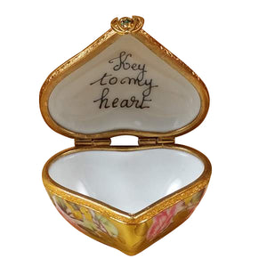 Rochard "Heart - Key to My Heart" Limoges Box