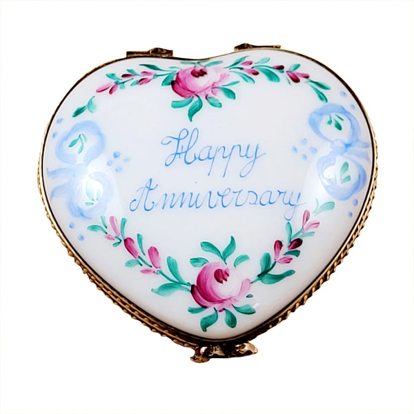 Load image into Gallery viewer, Rochard &quot;Happy Anniversary Heart - 50th&quot; Limoges Box
