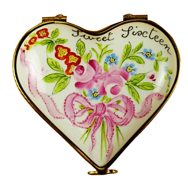 Load image into Gallery viewer, Rochard &quot;Sweet Sixteen Heart&quot; Limoges Box
