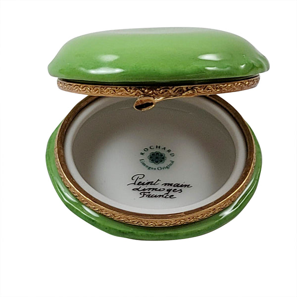 Load image into Gallery viewer, Rochard &quot;Green Macaron&quot; Limoges Box
