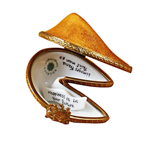 Rochard "Fortune Cookie with Removable Fortune" Limoges Box