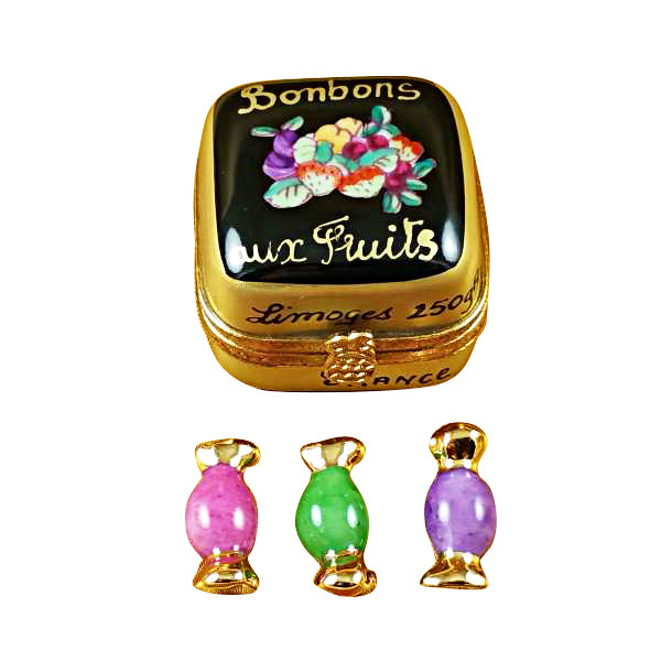 Load image into Gallery viewer, Rochard &quot;Bonbon with Three Candies&quot; Limoges Box
