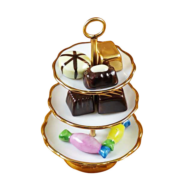 Load image into Gallery viewer, Rochard &quot;Sweet Tray with Nine Removable Candies&quot; Limoges Box
