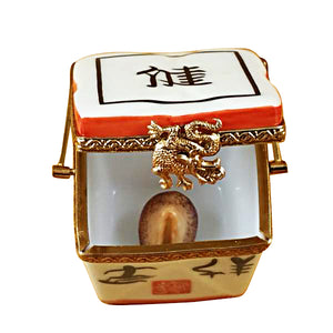 Rochard "Chinese Take Out with Calligraphy" Limoges Box