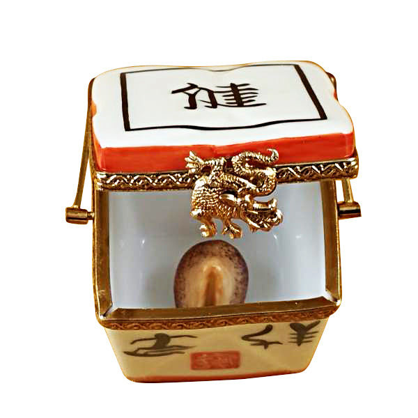 Load image into Gallery viewer, Rochard &quot;Chinese Take Out with Calligraphy&quot; Limoges Box
