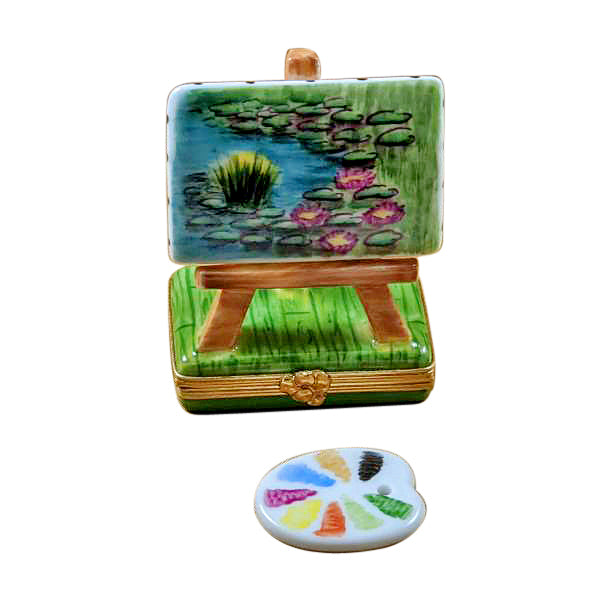 Load image into Gallery viewer, Rochard &quot;Monet Easel&quot; Limoges Box
