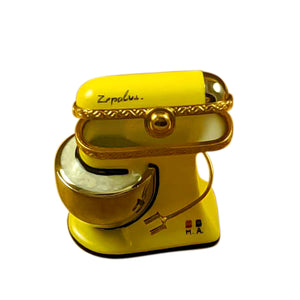 Rochard "Yellow Mix Master with a Removable Cookbook" Limoges Box