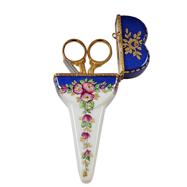 Load image into Gallery viewer, Rochard &quot;Scissors Case with Scissors&quot; Limoges Box
