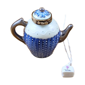 Rochard "Kenya Teapot with Tea Bag" Limoges Box