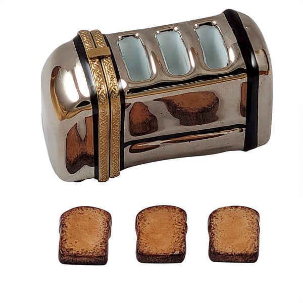 Load image into Gallery viewer, Rochard &quot;Toaster with 3 Slices Of Removable Toast&quot; Limoges Box
