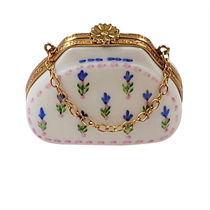 Rochard "Bluebonnet Purse" Limoges Box