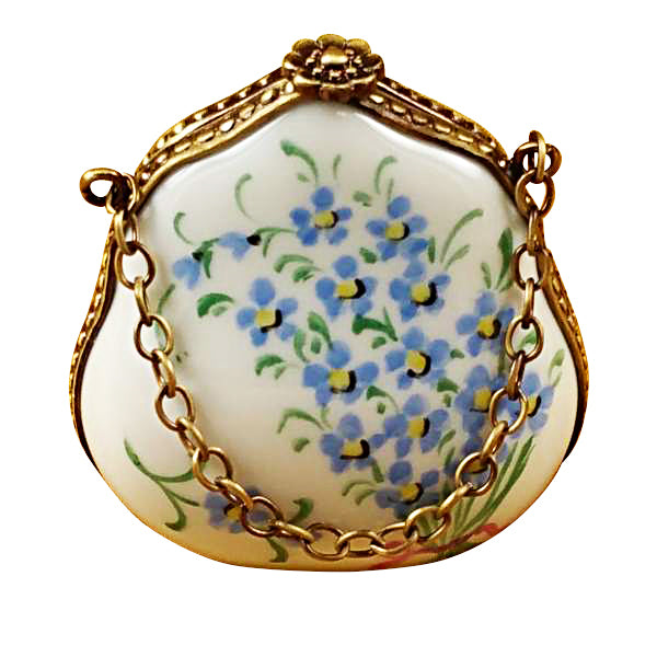 Load image into Gallery viewer, Rochard &quot;Forget Me Not Handbag&quot; Limoges Box

