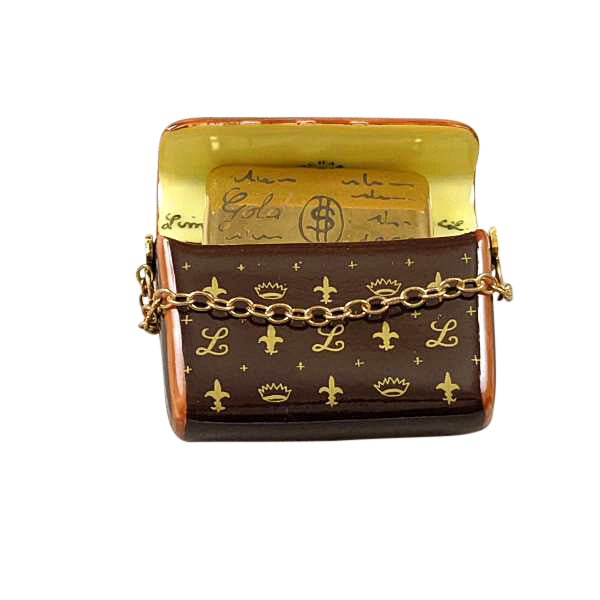 Load image into Gallery viewer, Rochard &quot;Designer Clutch Purse with Credit Card&quot; Limoges Box
