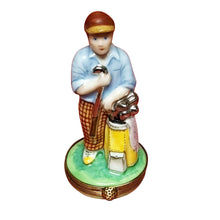 Load image into Gallery viewer, Golfer with Clubs Limoges Box