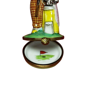 Golfer with Clubs Limoges Box