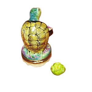 Mrs. Turtle Shopping with Basket Limoges Box