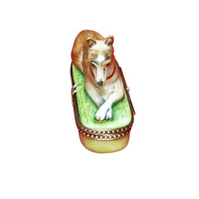 Load image into Gallery viewer, Brown Greyhound Limoges Box
