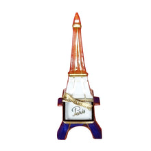 Load image into Gallery viewer, Red, White And Blue Eiffel Tower Limoges Box