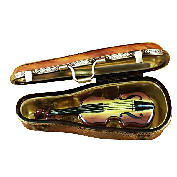 Load image into Gallery viewer, Rochard &quot;Maplewood Violin Case with Violin&quot; Limoges Box
