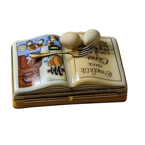 Rochard "Cookbook - Omelet" Limoges Box