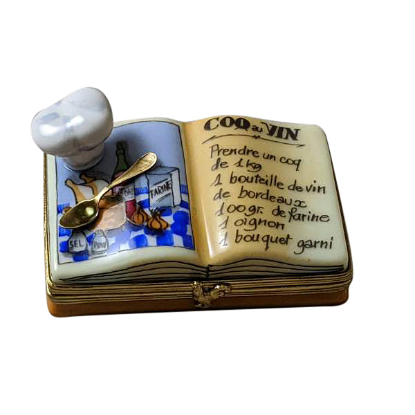 Load image into Gallery viewer, Rochard &quot;Cookbook with Chef Hat&quot; Limoges Box
