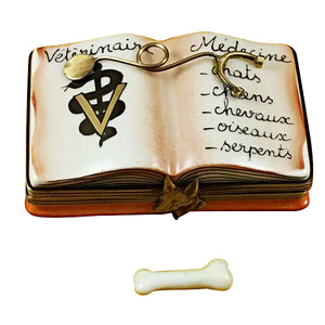 Rochard "Veterinarian Book" Limoges Box