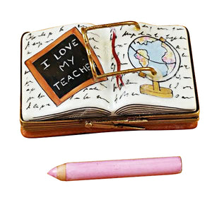 Rochard "I Love My Teacher Book" Limoges Box