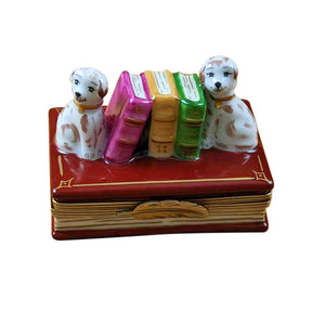 Rochard "Dog Bookends" Limoges Box