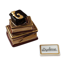 Load image into Gallery viewer, Rochard &quot;Graduation Books with Cap &amp; Removable Diploma&quot; Limoges Box