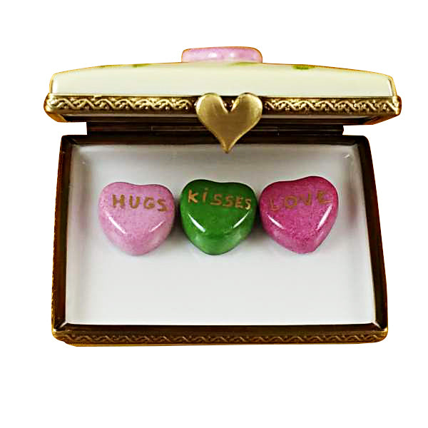 Load image into Gallery viewer, Rochard &quot;Envelope - &quot;For You&quot; with Three Hearts&quot; Limoges Box
