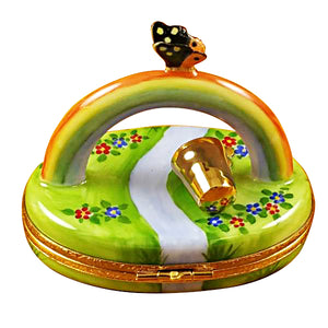Rochard "Pot of Gold at the End of the Rainbow" Limoges Box