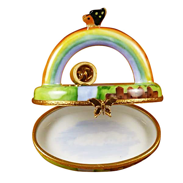 Load image into Gallery viewer, Rochard &quot;Pot of Gold at the End of the Rainbow&quot; Limoges Box
