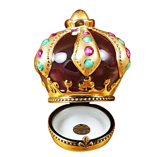 Load image into Gallery viewer, Rochard &quot;Crown with Jewels&quot; Limoges Box

