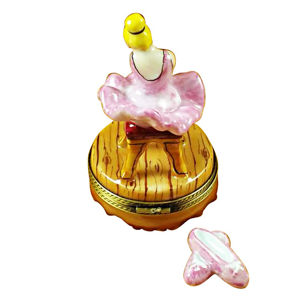 Load image into Gallery viewer, Rochard "Ballerina - Blond Hair" Limoges Box
