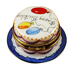 Rochard "Happy Birthday Cake - Vanilla" Limoges Box
